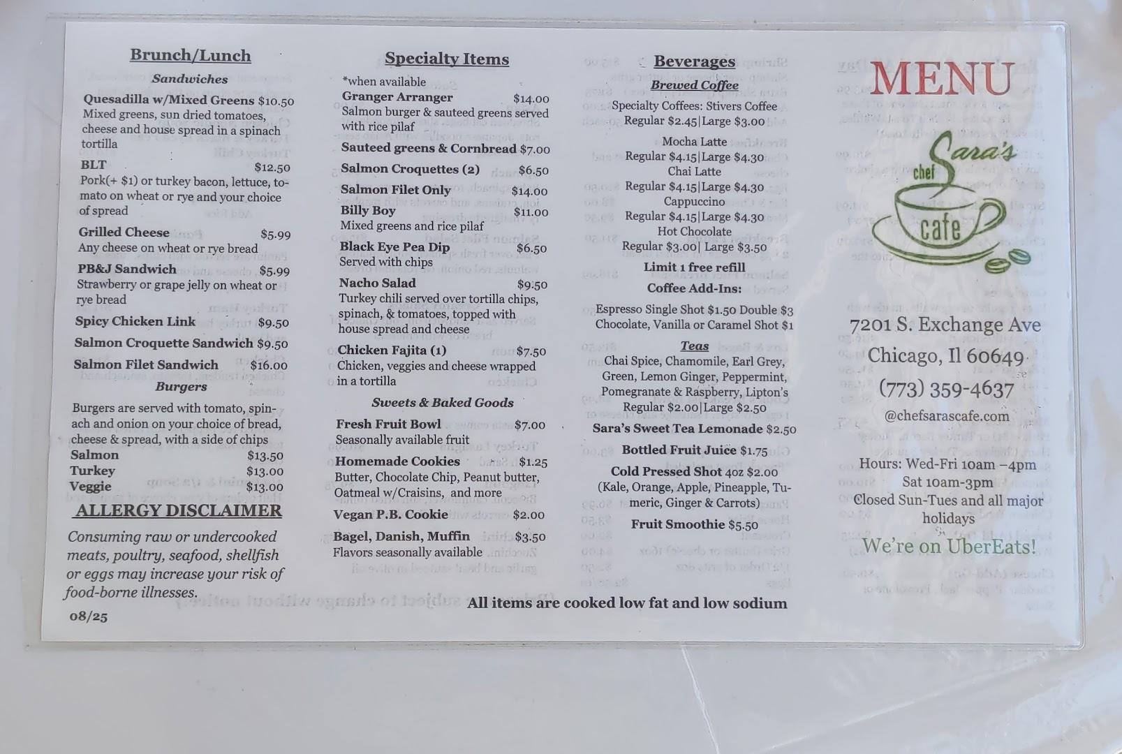 Chef Sara's Cafe