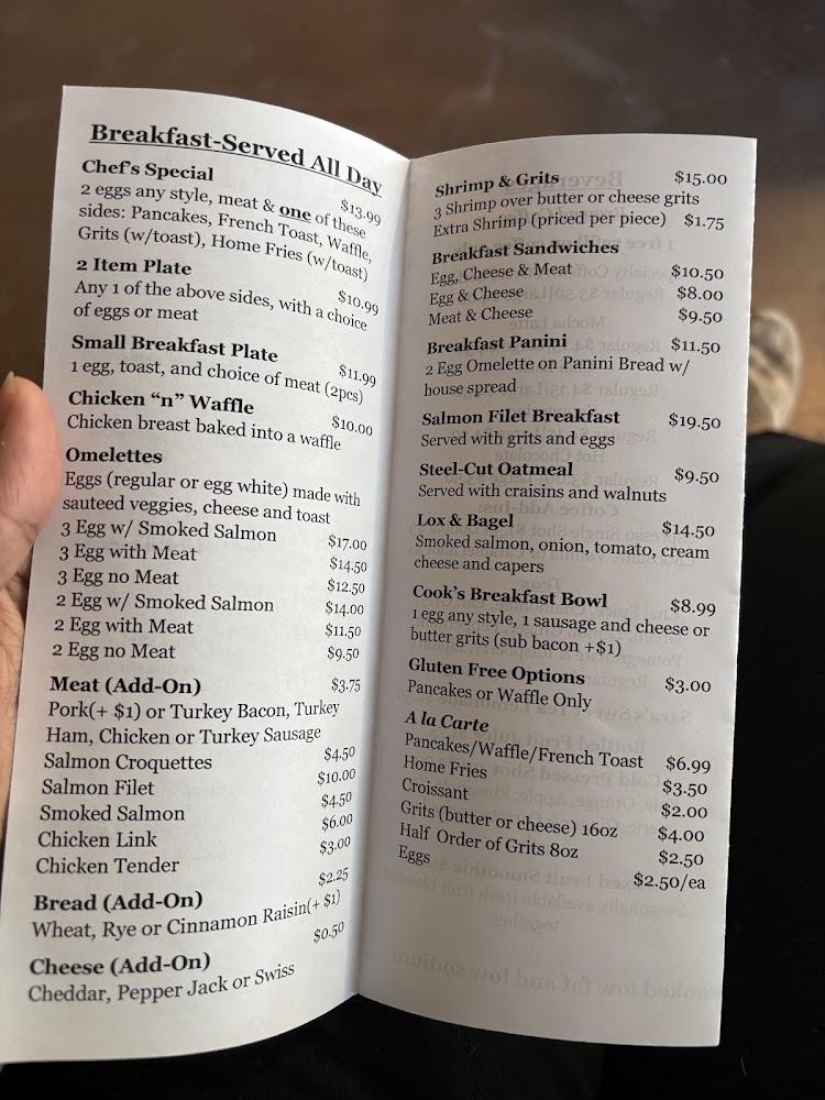 Chef Sara's Cafe Menu image 3